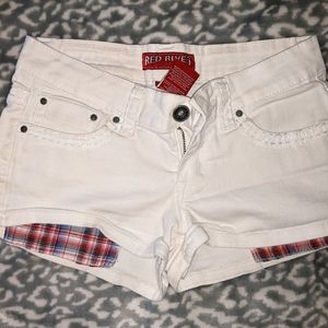 white short shorts